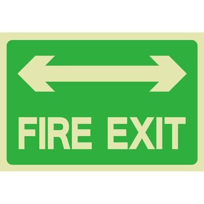 Safety Right Photoluminescent Signs Signs Glow In The Dark Exit Lights